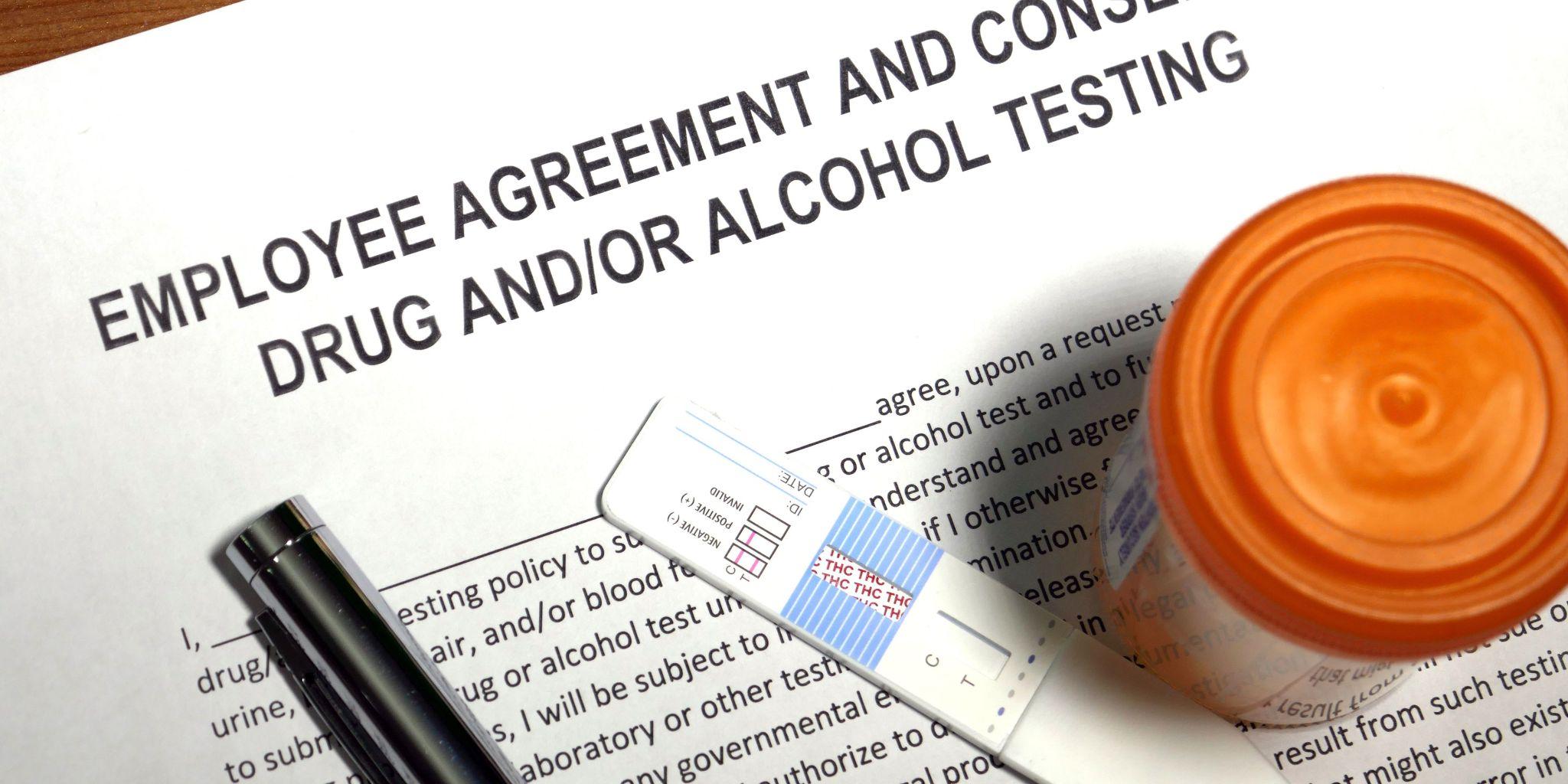 Drug and Alcohol Testing agreement in sober living home