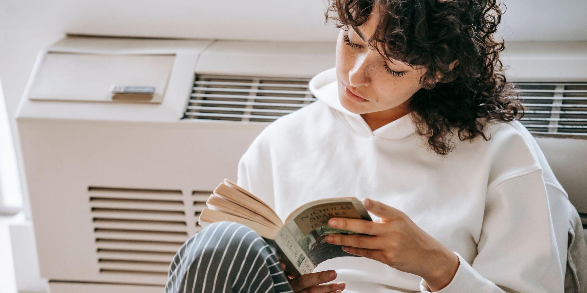 Reading books in sober living