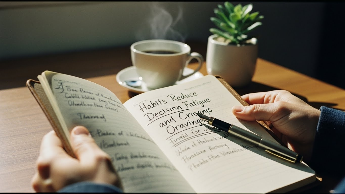Habits Reduce Decision Fatigue and Cravings